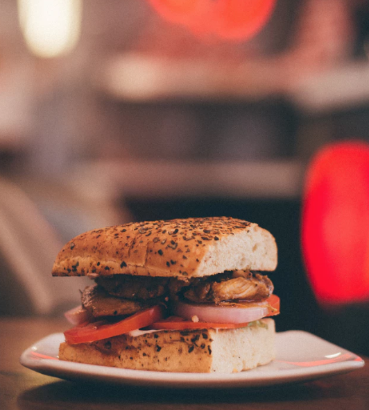 Hamburguesa con pernil de cerdo